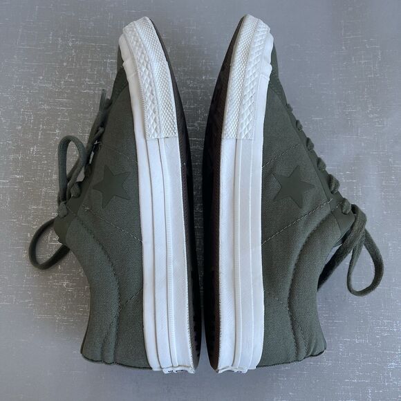 Converse One Star Canvas Ox Olive Green Shoes Size Men 6 Women's 8 - Picture 8 of 14
